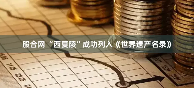 股合网 “西夏陵”成功列入《世界遗产名录》